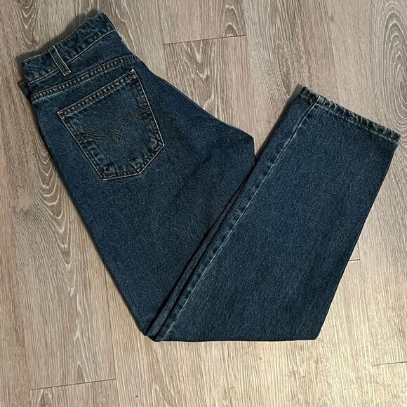 Levi's 550 Vintage 80s Orange Tag USA Relaxed Fit Blue Straight Jean Classic 33 - Picture 6 of 15